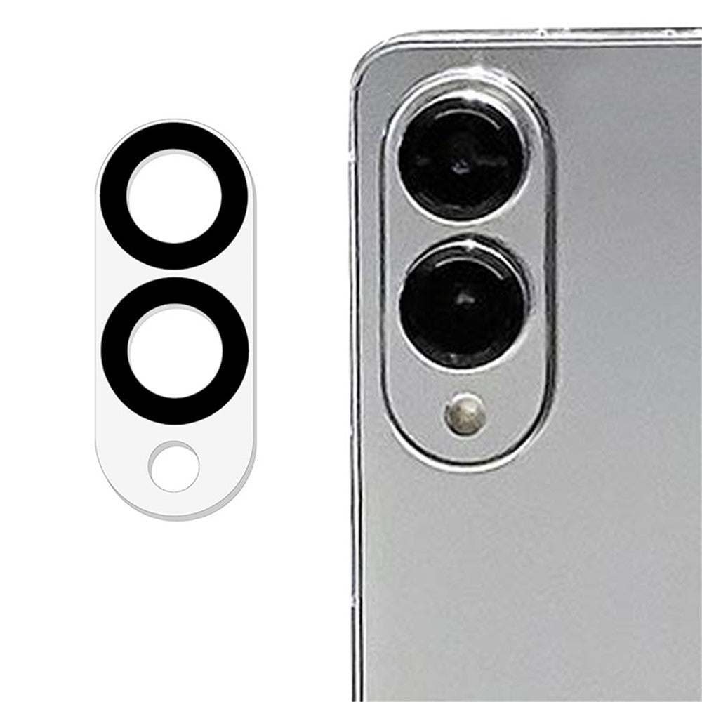 For Samsung Galaxy S25 Edge Tempered Glass Lens Protector Black Silk Printing Camera Lens Film