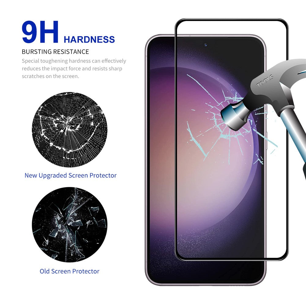 ENKAY HAT PRINCE For Samsung Galaxy S25 Edge Screen Protector Silk Print 0.18mm Tempered Glass (Fingerprint Unlock)