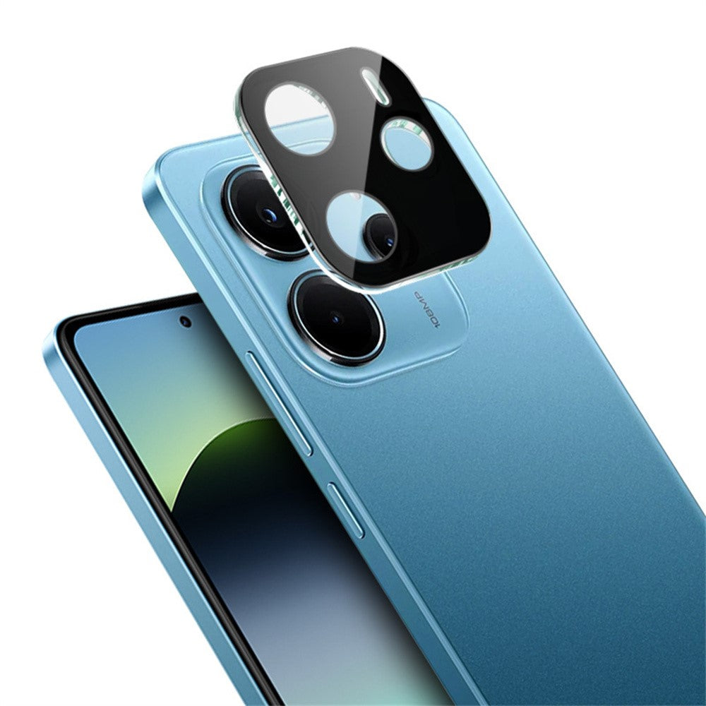 IMAK For Xiaomi Redmi Note 14 4G (163.25mm) Tempered Glass Lens Film + Acrylic Cap (Black Version)
