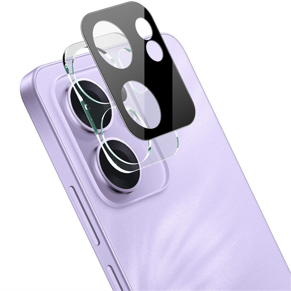 IMAK For Oppo Reno13 F 5G (Reno 13 FS 5G) / 4G Tempered Glass Lens Film + Acrylic Cap (Black Version)