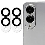 2Pcs For Samsung Galaxy S25 Edge Lens Protector Silk Printing Lens Film 3D Arc Edge
