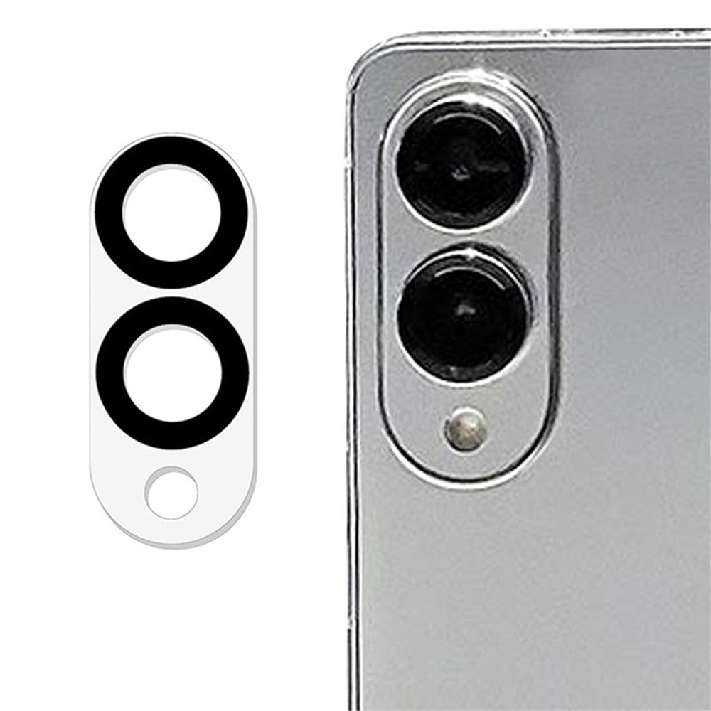 Til Samsung Galaxy S25 Edge Kameralinsebeskytter Sort Cirkel Design HD Klar Hærdet Glas Linsefilm
