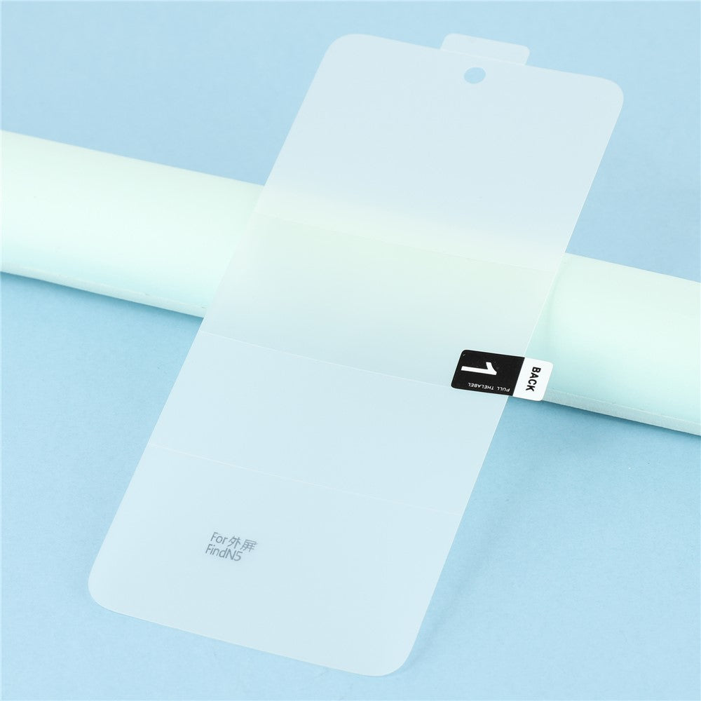 1 set för Oppo Find N5 5G hydrogelfilm inuti + fram- + bakstycke TPU skärmskydd