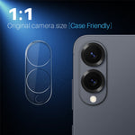 NORTHJO 2Pcs For Samsung Galaxy S25 Edge Tempered Glass Camera Lens Protector Clear 3D Integrated Full Coverage