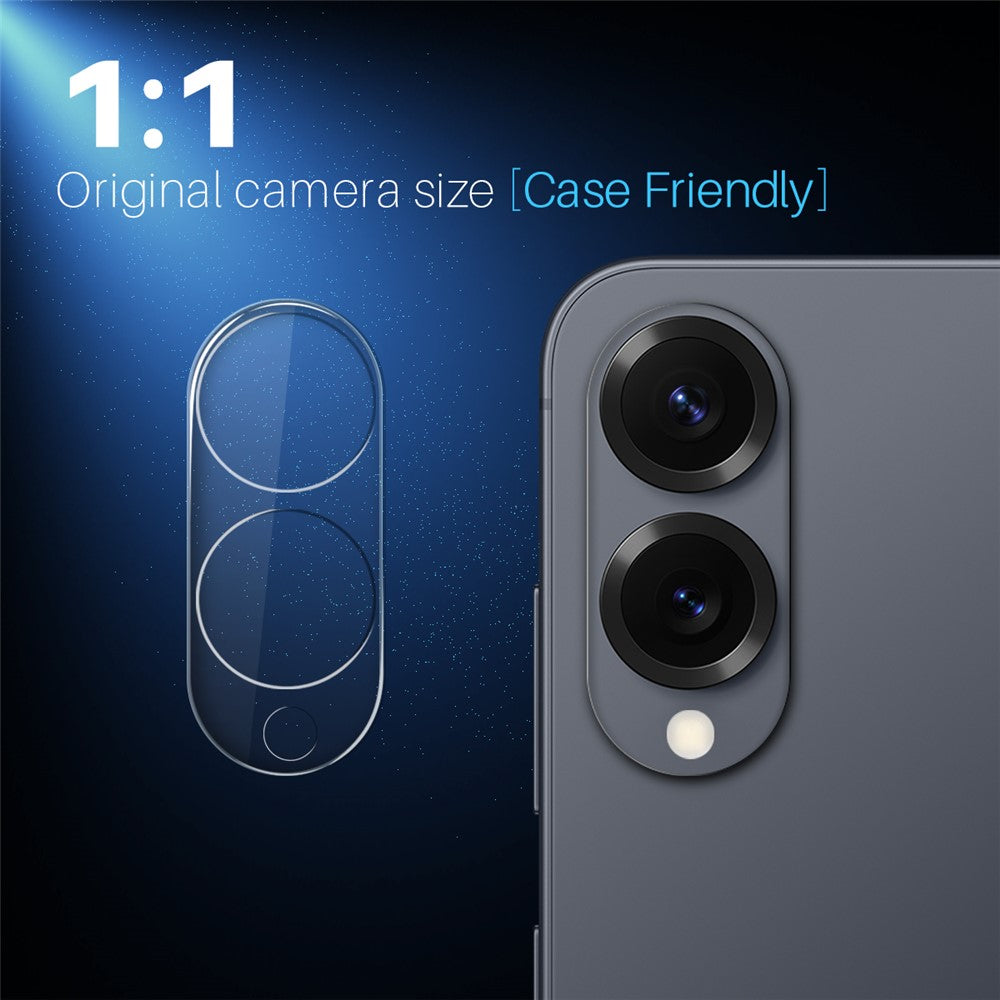 NORTHJO 2Pcs For Samsung Galaxy S25 Edge Tempered Glass Camera Lens Protector Clear 3D Integrated Full Coverage