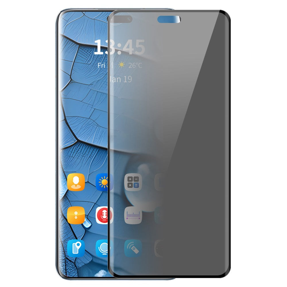 ENKAY HAT PRINCE-privatlivsskærmbeskyttelse til Huawei Nova 12 Pro 5G / Nova 12 Ultra 5G, 3D-buet hærdet glasfilm med anti-spionfunktion