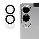 RURIHAI til Samsung Galaxy S25 Edge Kameralinsebeskytter Klar Sort Cirkel 3D Højt Aluminium-Silicium Glas Linsefilm