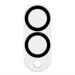 RURIHAI til Samsung Galaxy S25 Edge Kameralinsebeskytter Klar Sort Cirkel 3D Højt Aluminium-Silicium Glas Linsefilm