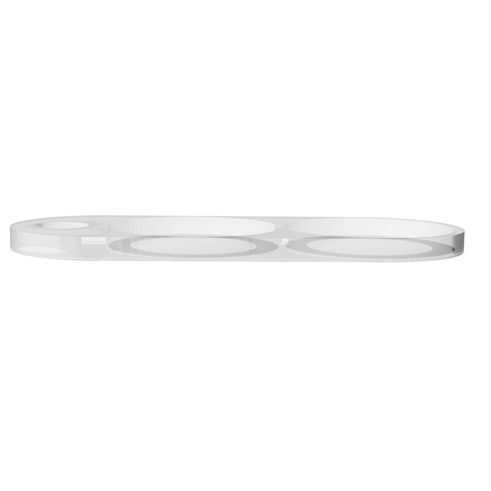RURIHAI til Samsung Galaxy S25 Edge Kameralinsebeskytter Klar Sort Cirkel 3D Højt Aluminium-Silicium Glas Linsefilm