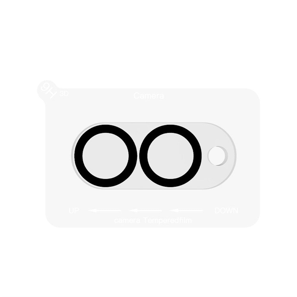 RURIHAI til Samsung Galaxy S25 Edge Kameralinsebeskytter Klar Sort Cirkel 3D Højt Aluminium-Silicium Glas Linsefilm