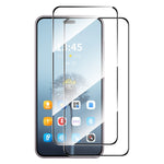 ENKAY HAT PRINCE For Honor X8c 4G 2Pcs Screen Protector 9H Silk Printing 0.26mm Tempered Glass