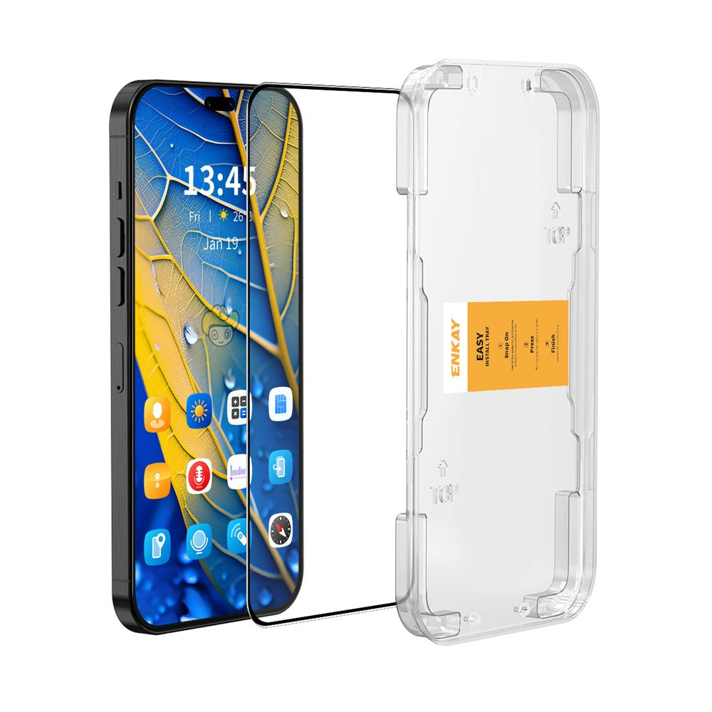ENKAY HAT PRINCE For Honor X8c 4G HD Clear Film   Tempered Glass Screen Protector with Installation Tool
