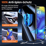2Pcs For iPhone 14 Pro Screen Protector Anti Spy High Aluminium Silicon Glass Film with Dust Removal Tool