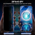 2Pcs For iPhone 14 Pro Max Screen Protector Anti Spy High Aluminium Silicon Glass Film with Dust Removal Tool
