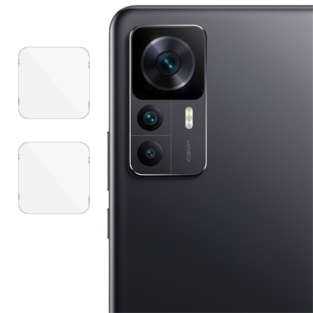 IMAK 2 st/set kameralinsskydd för Xiaomi Redmi K50 Ultra 5G/12T 5G, reptålig HD härdat glas bakkameralinsfilm