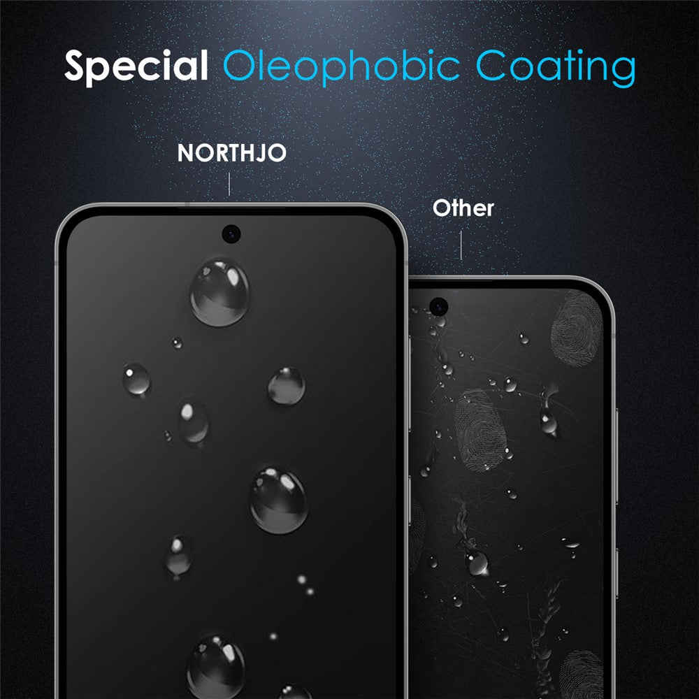 NORTHJO A++ For Samsung Galaxy S25 Edge Screen Protector Tempered Glass 0.15mm 2.5D Film (Support Fingerprint Unlock)