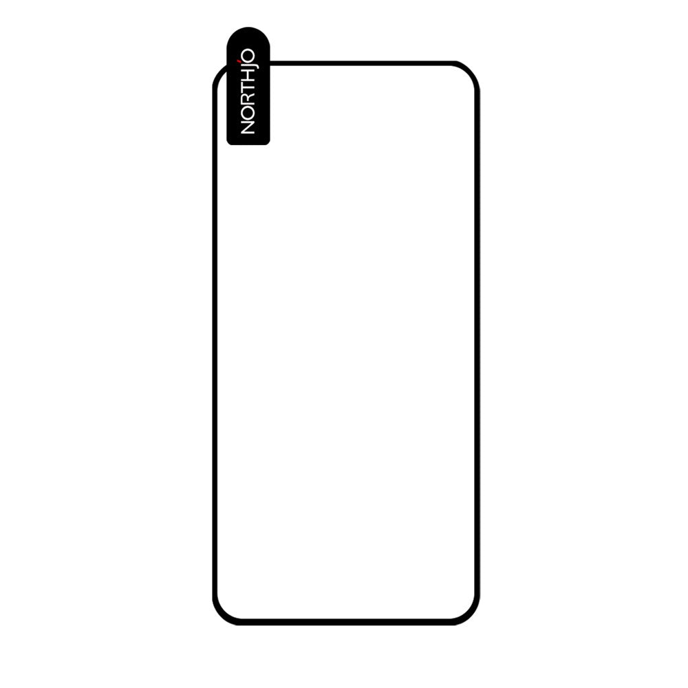 NORTHJO A++ til Samsung Galaxy S25 Edge Skærmbeskytter Silketryk Høj Aluminium-Silikone Glasfilm Understøtter Fingeraftryksoplåsning
