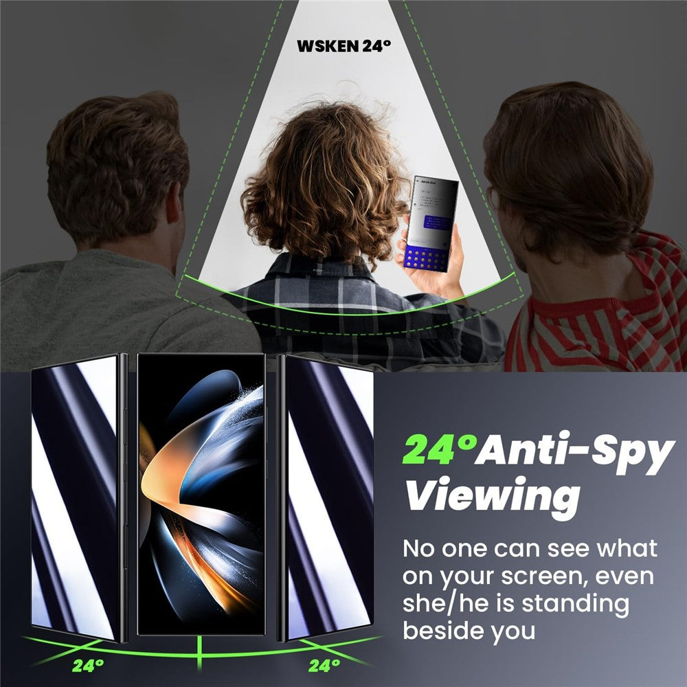 2 st. för Samsung Galaxy S23/S22 5G anti-spionage skärmskydd i hög aluminium silikonglas (fingeravtryckslåsning)