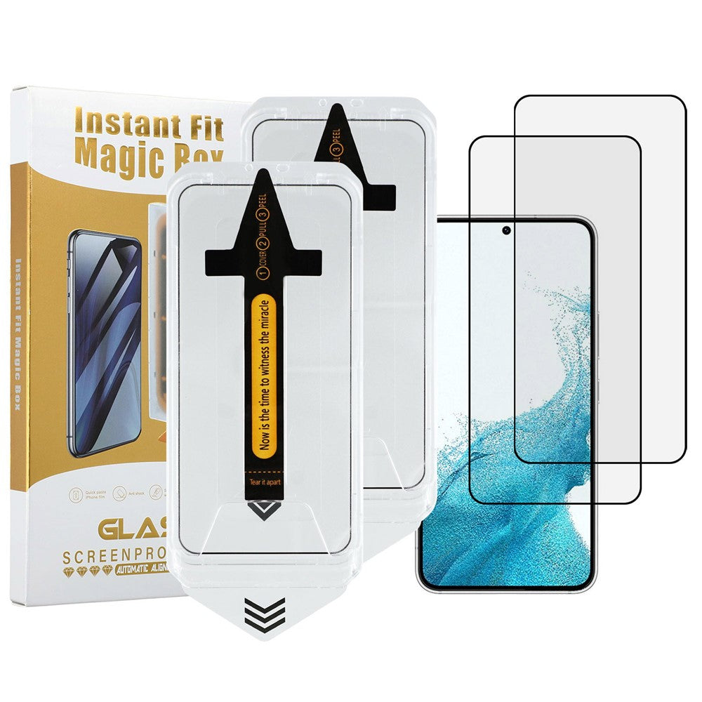 2Pcs For Samsung Galaxy S23+ / S22+ 5G Screen Protector HD Clear High Aluminium Silicon Glass Film (Fingerprint Unlock)