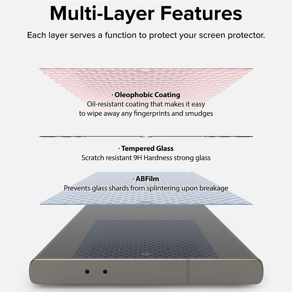 2Pcs For Samsung Galaxy S23+ / S22+ 5G Screen Protector HD Clear High Aluminium Silicon Glass Film (Fingerprint Unlock)
