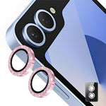 ENKAY HAT PRINCE til Samsung Galaxy Z Flip6 5G Kamerabeskytter i Hærdet Glas med Glitter-Dekor