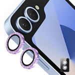 ENKAY HAT PRINCE til Samsung Galaxy Z Flip6 5G Kamerabeskytter i Hærdet Glas med Glitter-Dekor