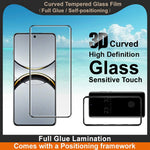 IMAK For Oppo Find X8 Pro 5G Screen Protector Full Glue 3D Curved Tempered Glass Film with Positioning Frame