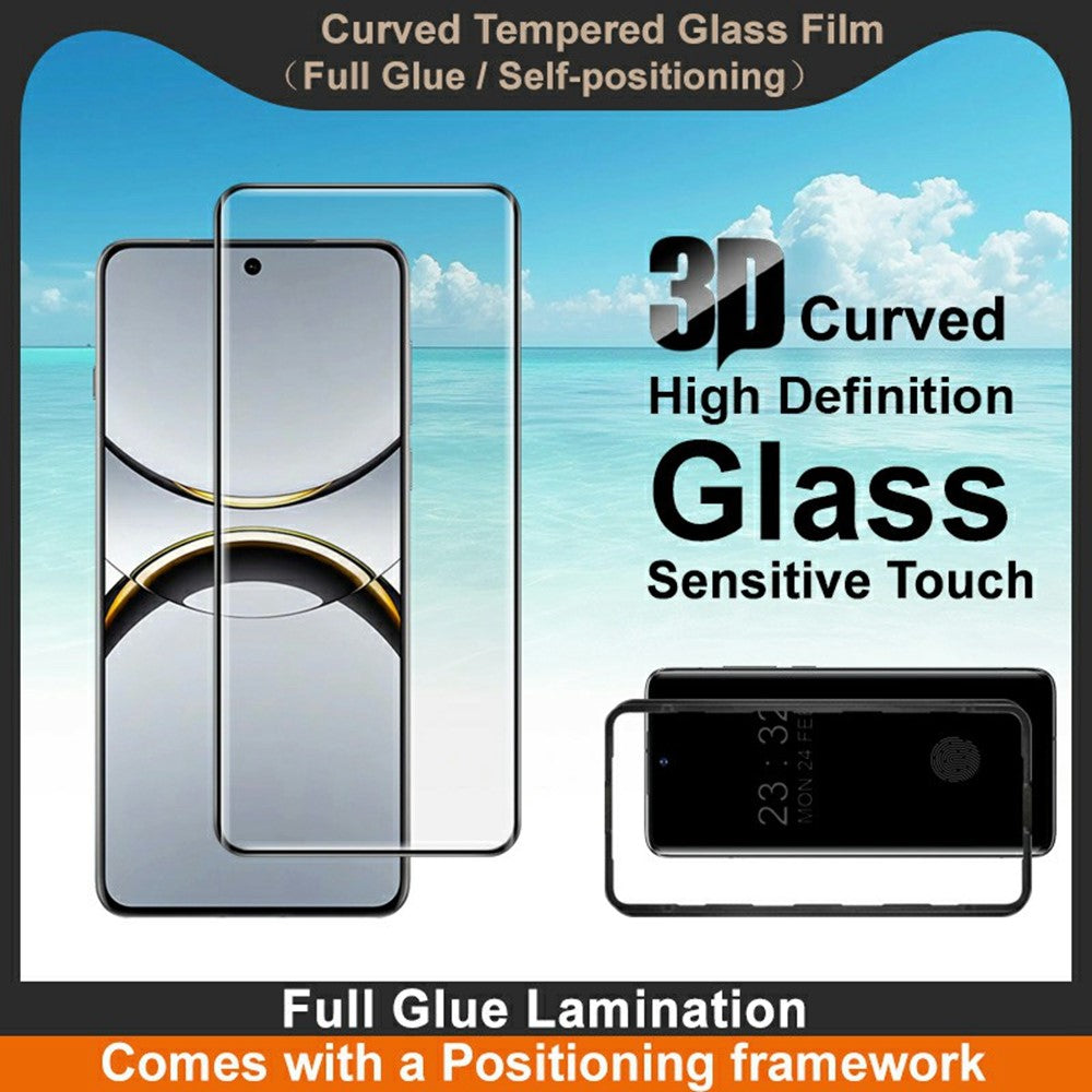IMAK For Oppo Find X8 Pro 5G Screen Protector Full Glue 3D Curved Tempered Glass Film with Positioning Frame