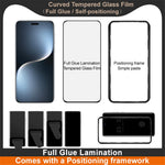 IMAK For Honor Magic7 Pro 5G Screen Protector Full Glue 3D Curved Tempered Glass Film with Positioning Frame