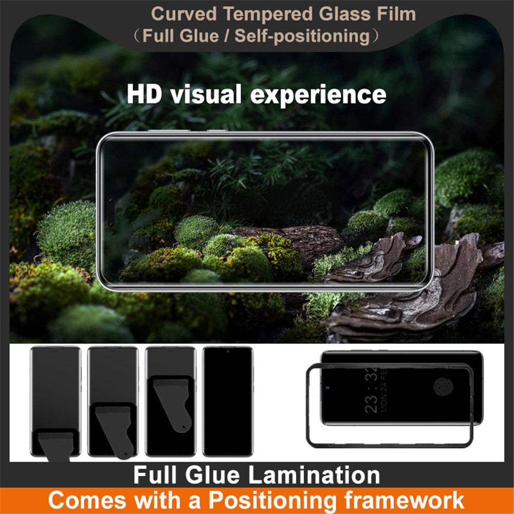 IMAK For Honor Magic7 Pro 5G Screen Protector Full Glue 3D Curved Tempered Glass Film with Positioning Frame