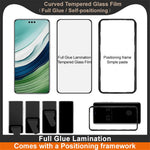 IMAK Screen Protector For Huawei Mate 60 Pro / Mate 60 Pro+ / Mate 60 RS Ultimate Full Glue 3D Curved Tempered Glass Film with Positioning Frame