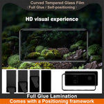 IMAK Screen Protector For Huawei Mate 60 Pro / Mate 60 Pro+ / Mate 60 RS Ultimate Full Glue 3D Curved Tempered Glass Film with Positioning Frame