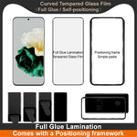 IMAK För Huawei P60 Pro Skärmskydd Helhäftande 3D Böjd Härdat Glasfilm med Positioneringsram