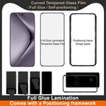 IMAK Skärmskydd för Huawei Pura 70 Pro / Pura 70 Pro+ / Pura 70 Ultra Full Glue 3D Böjd Härdat Glasfilm med Positioneringsram