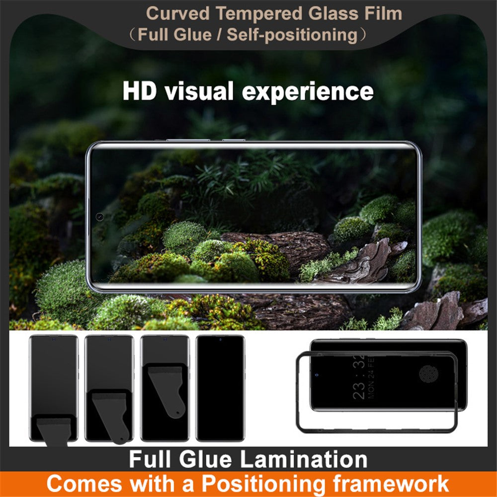 IMAK Screen Protector For Xiaomi Redmi Note 14 Pro 5G / Note 14 Pro+ 5G / Poco X7 5G Full Glue 3D Curved Tempered Glass Film with Positioning Frame