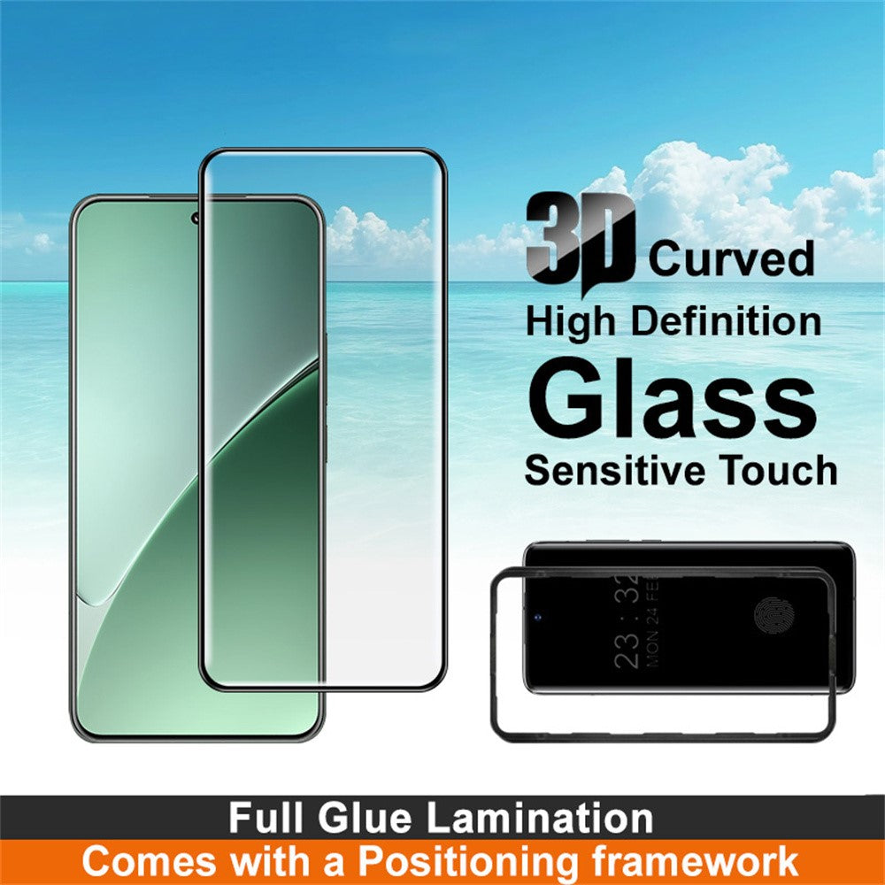 IMAK For Xiaomi 15S Pro / 15 Pro Screen Protector Full Glue 3D Curved Tempered Glass Film with Positioning Frame