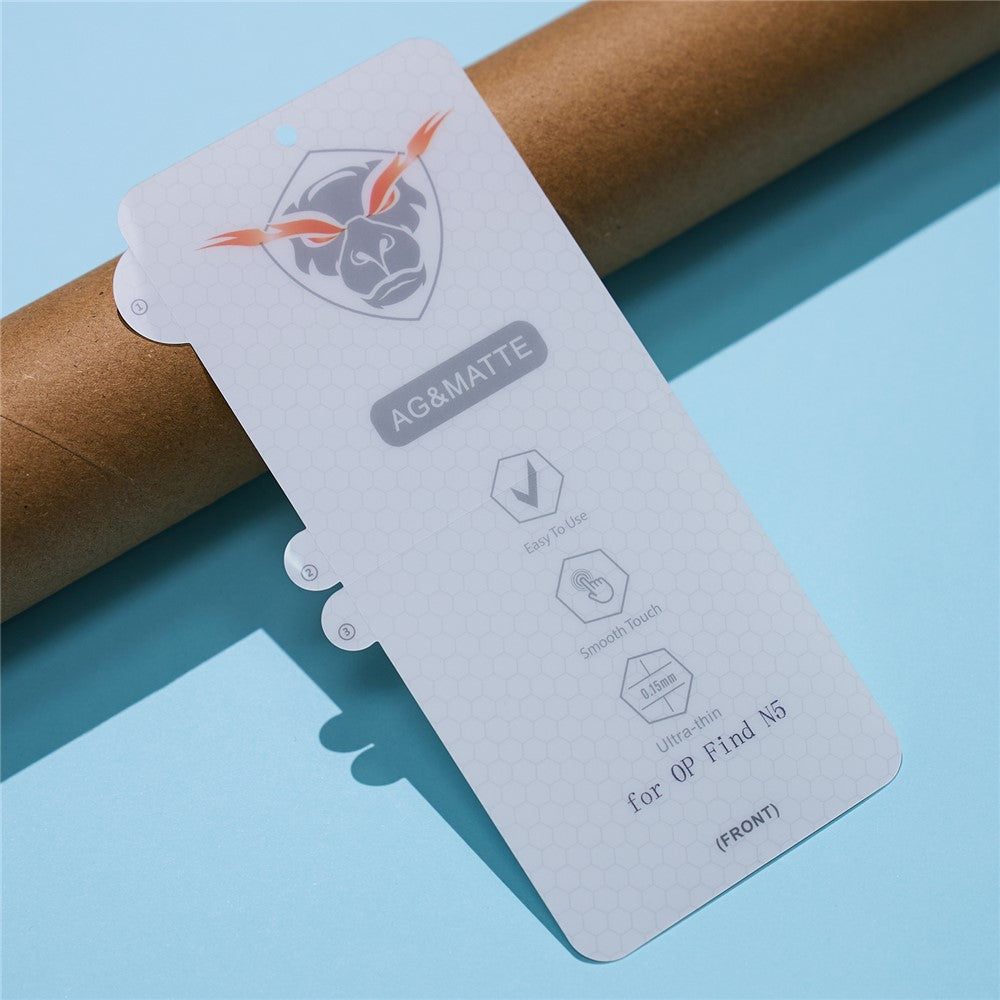 1 Set For Oppo Find N5 5G Screen Protector Inside + Front + Back Cover Matte TPU Film
