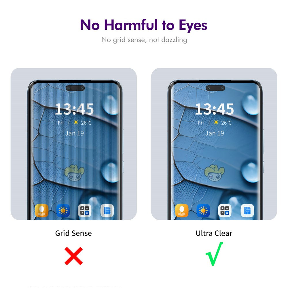 ENKAY HAT PRINCE-privatlivsskærmbeskyttelse til Huawei Nova 12 Ultra 5G / 12 Pro 5G, 3D-buet skærmfilm med installationsværktøj