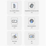 MOCOLO For Oppo Find N5 5G Screen Protector Anti-Shatter Silk Printing Tempered Glass Film
