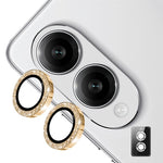 ENKAY HAT PRINCE For Samsung Galaxy S25 Edge Camera Lens Protector  Glitter Decor Tempered Glass Lens Film