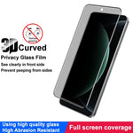 IMAK For Xiaomi 15 Ultra Anti Spy Screen Protector Full Cover Tempered Glass Film