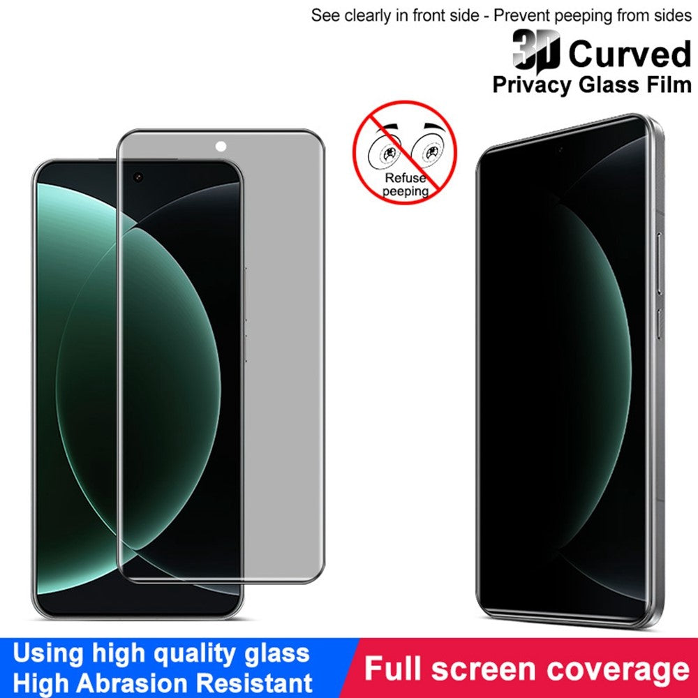 IMAK For Xiaomi 15 Ultra Anti Spy Screen Protector Full Cover Tempered Glass Film
