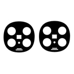 2Pcs For Oppo Find N5 5G Camera Lens Protector 2.5D Arc Edge Silk Printing Tempered Glass Rear Lens Film