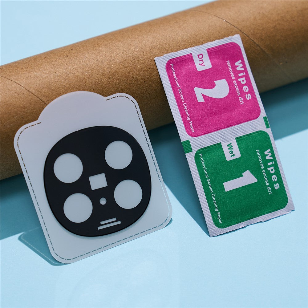 2Pcs For Oppo Find N5 5G Camera Lens Protector 2.5D Arc Edge Silk Printing Tempered Glass Rear Lens Film