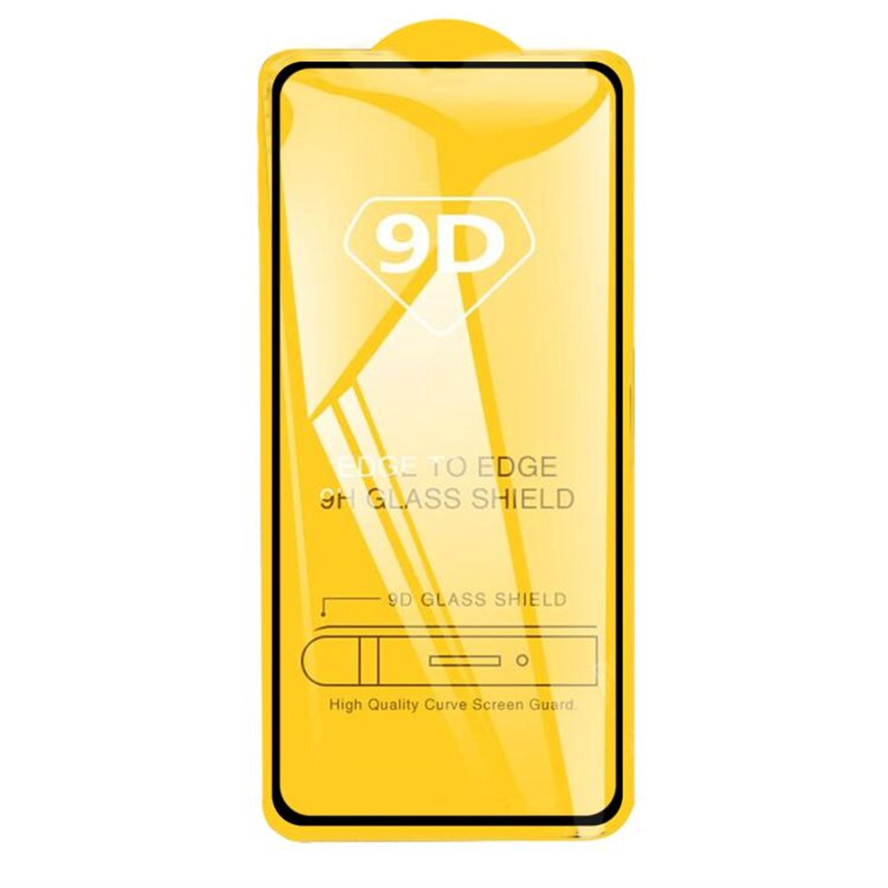 Xiaomi Redmi Note 14 4G (164.84mm) skærmbeskytter, 9D, med sidelim, fulddækkende hærdet glas-film