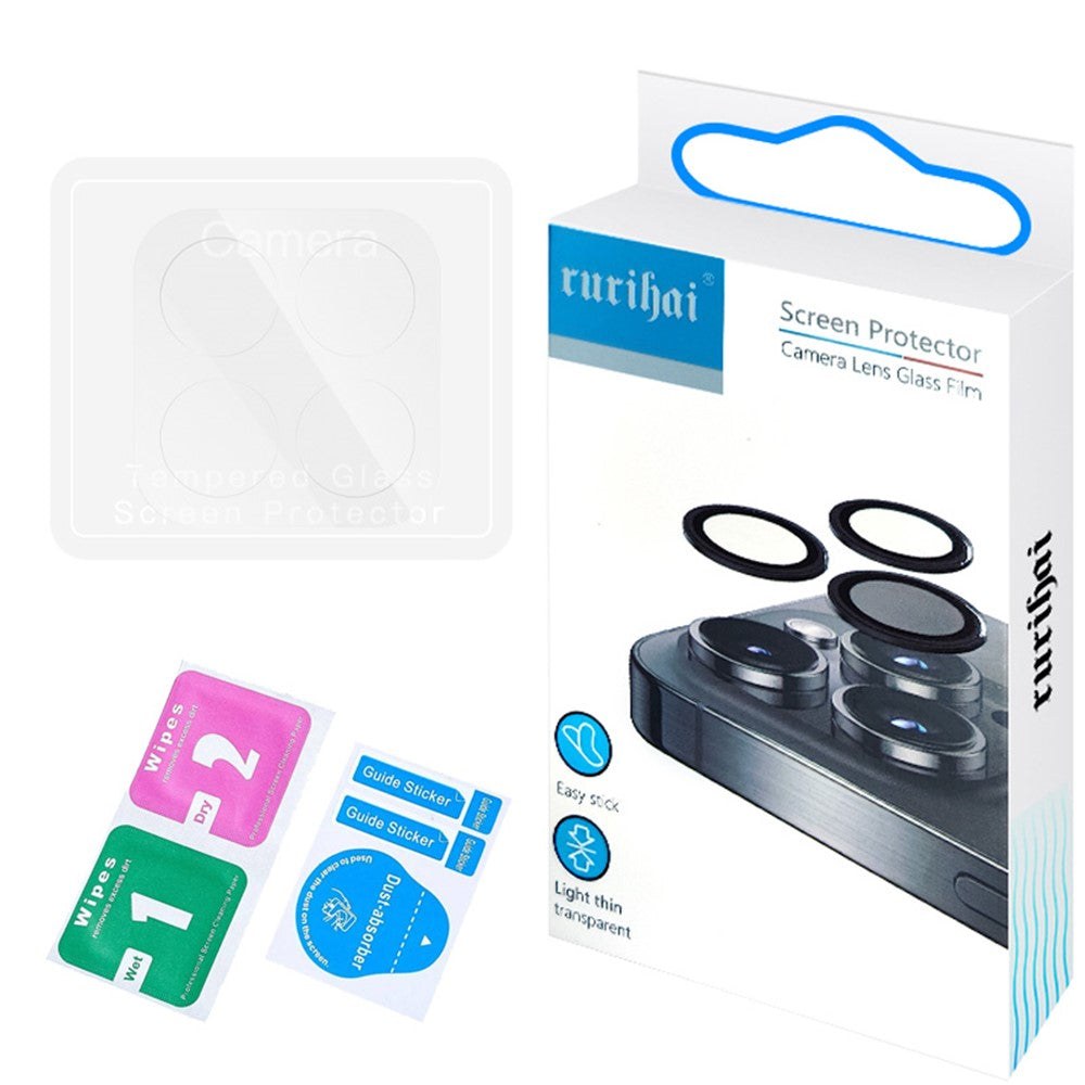 RURIHAI For Honor X8c 4G Camera Lens Protector 3D Clear High Aluminum-Silicon Glass Lens Film