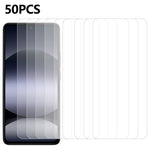 50Pcs For Xiaomi Redmi Note 14 4G (164.84mm) Screen Protector Full Glue Tempered Glass Clear Screen Film (No Package, with Wipes Set, Dust-absorber, Guide Sticker)