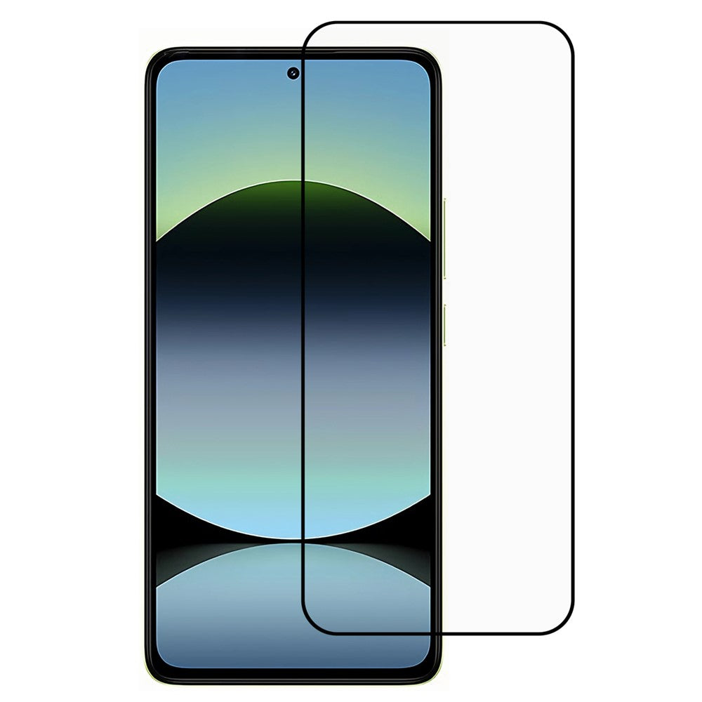 For Xiaomi Redmi Note 14 4G (164.84mm) Screen Protector Silk Printing Full Glue Tempered Glass Screen Film