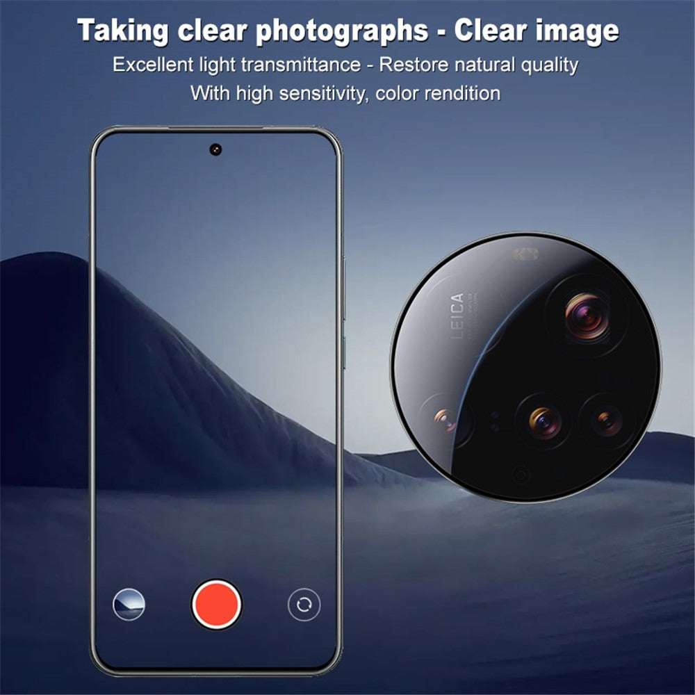 IMAK For Xiaomi 15 Ultra Camera Lens Protector Tempered Glass Lens Film with Self Positioning Frame (Only for Dual-Color Phone Devices)