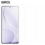 50 stk. skærmbeskyttelse til Xiaomi Poco F7 Ultra 5G / Poco F7 Pro 5G / Redmi K80 5G / K80 Pro 5G, fuldklæbende hærdet glas, klar skærmfilm (uden emballage, med vådservietter, støvopsamler og styreklistermærke)